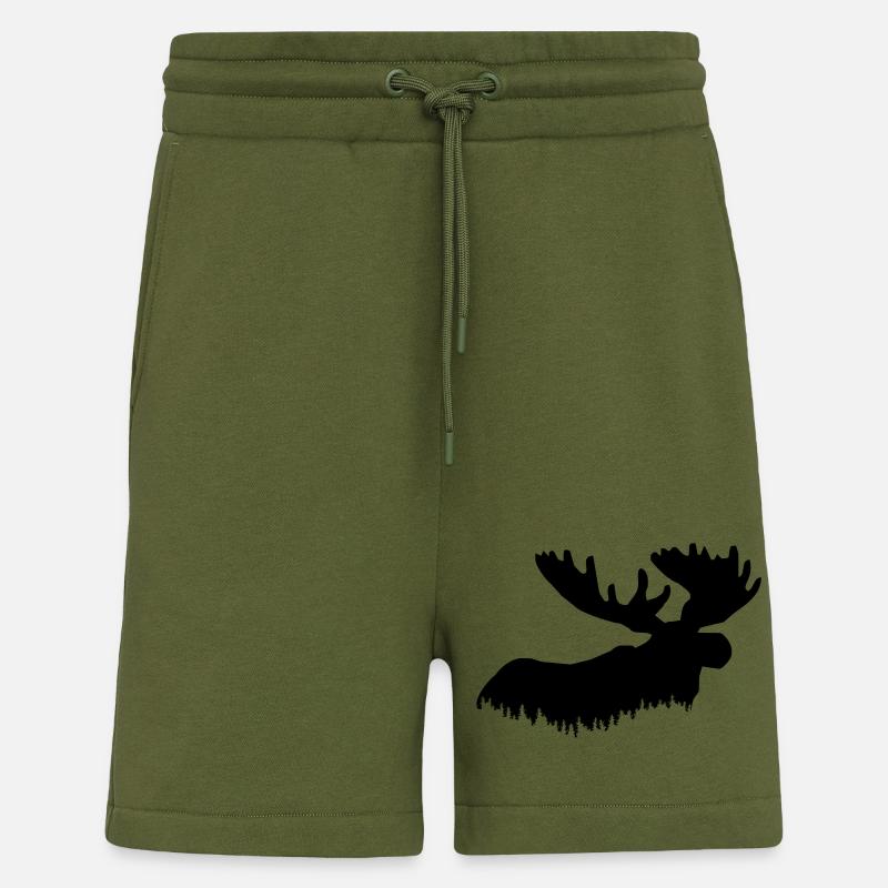 élan - Short bio décontracté fabriqué en UE - MOSS GREEN