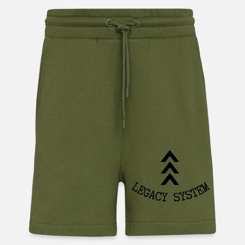 Système hérité - Short bio décontracté fabriqué en UE - MOSS GREEN