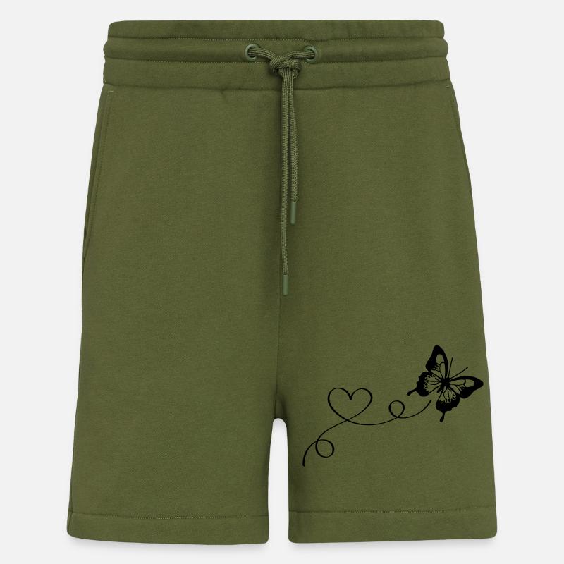 schmetterling love - Shorts - made by SPREAD - MOSS GREEN