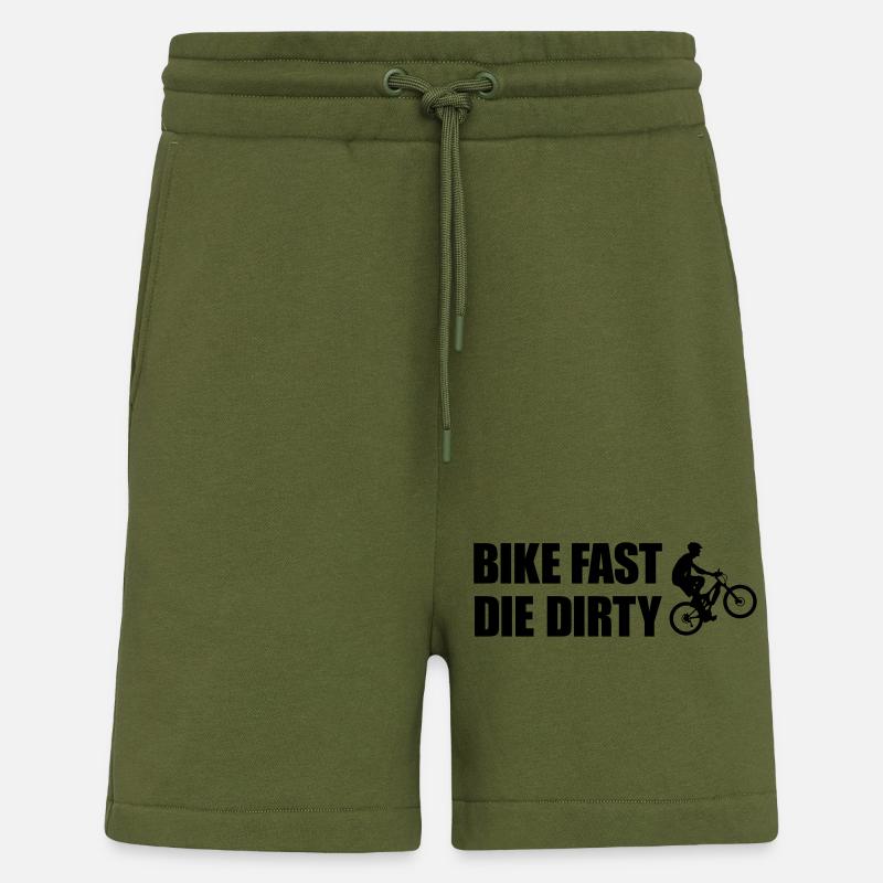 Vélo presque la dirty - Short bio décontracté fabriqué en UE - MOSS GREEN