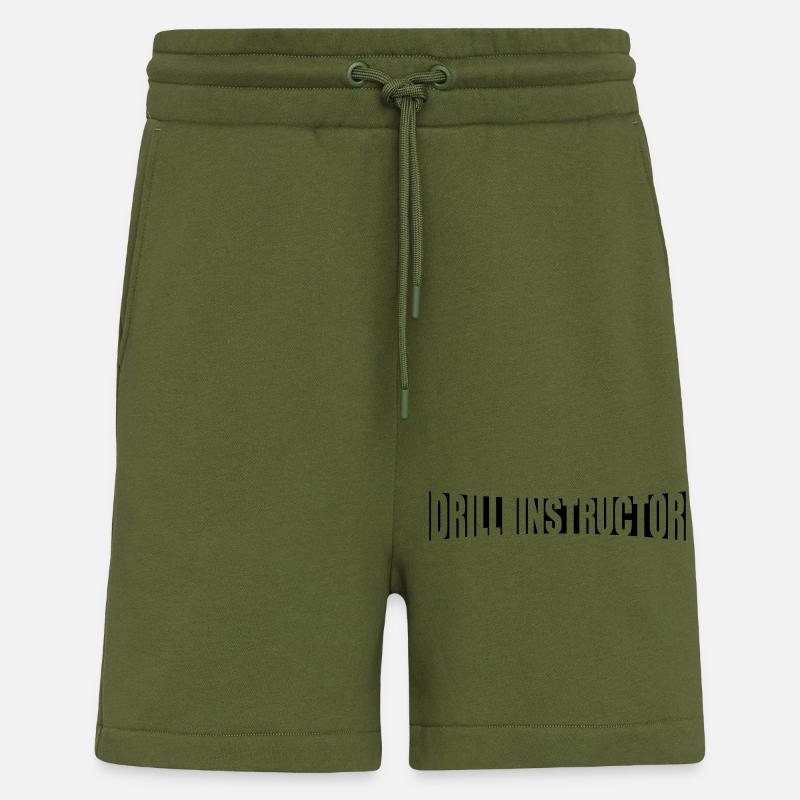 Instructeur d’exercice de texte - Short bio décontracté fabriqué en UE - MOSS GREEN