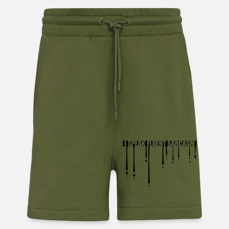 Graffiti Tropfen Sarkasmus - Shorts - made by SPREAD - MOSS GREEN