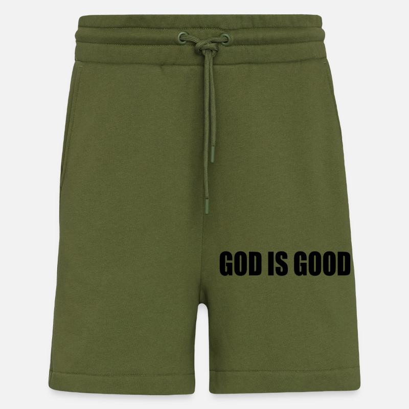 God is good - Shorts - made by SPREAD - MOSS GREEN