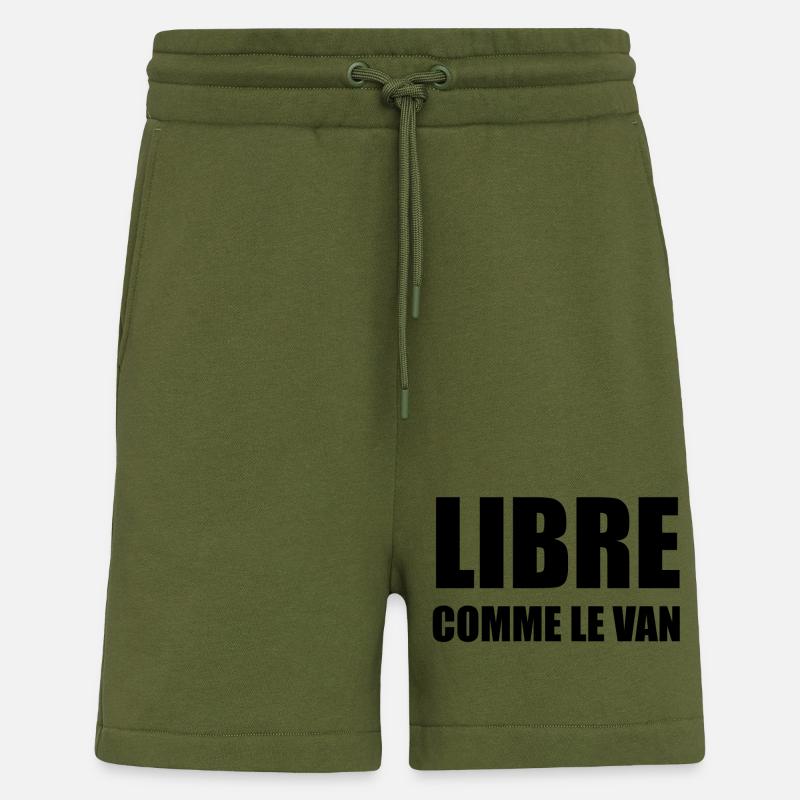 libre - Short bio décontracté fabriqué en UE - MOSS GREEN