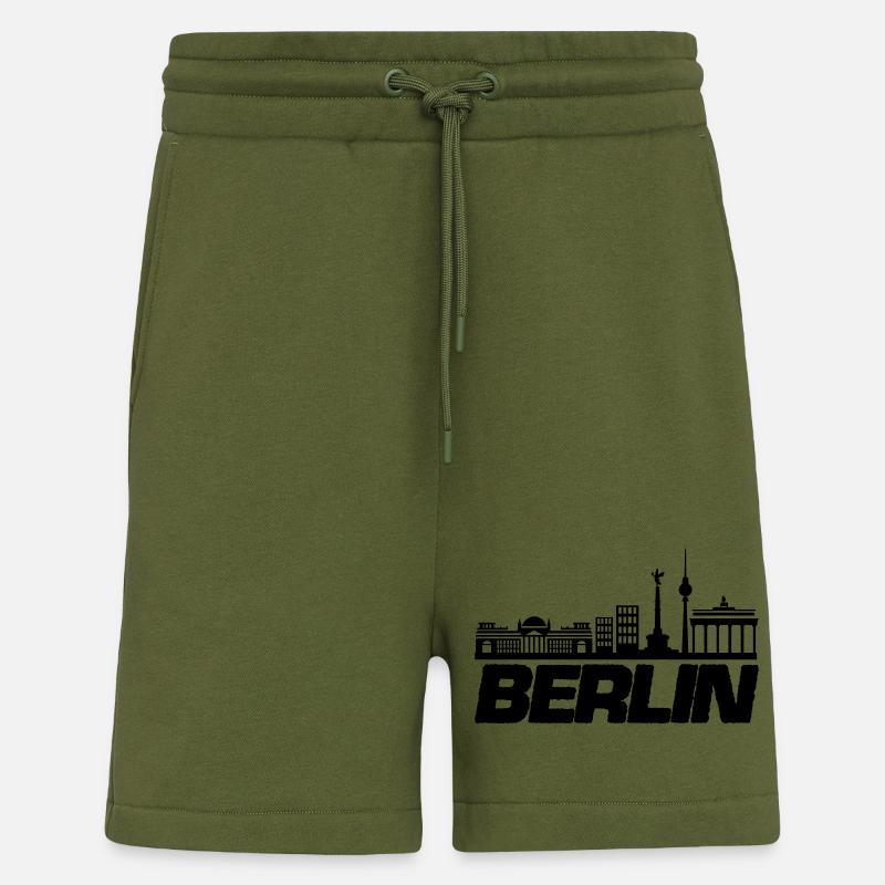 Horizon de Berlin 1 - Short bio décontracté fabriqué en UE - MOSS GREEN