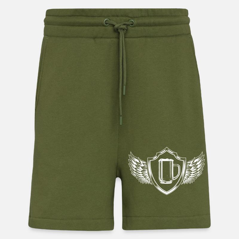 Beer Glass Beer Mug Sign - Shorts - made by SPREAD - MOSS GREEN