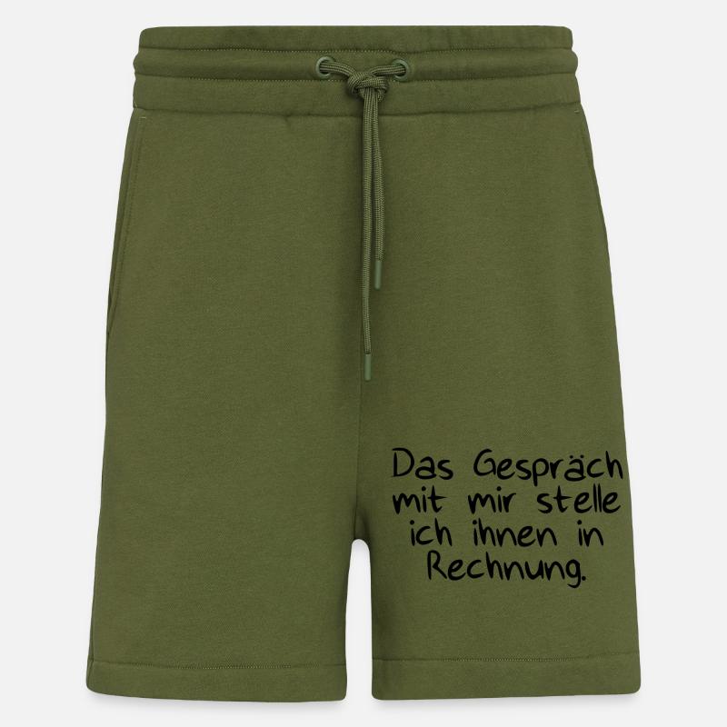 Das Gespräch mit Rechnung - Shorts - made by SPREAD - MOSS GREEN