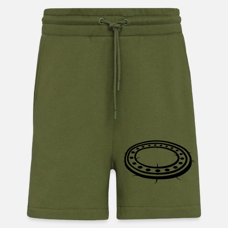 Gulli lid sewerage manhole - Shorts - made by SPREAD - MOSS GREEN