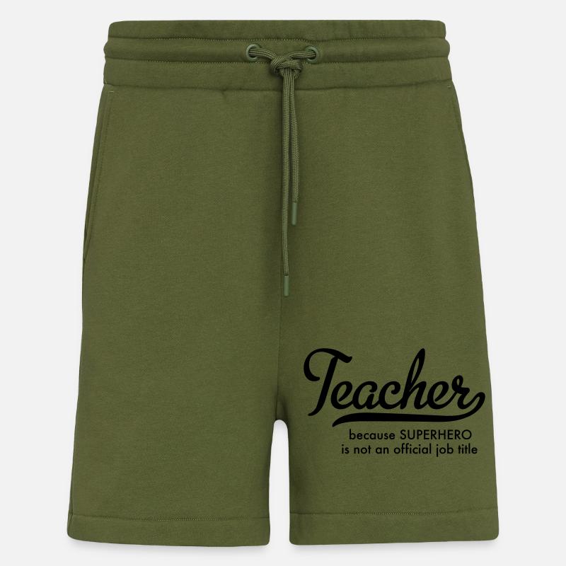 Enseignant - Short bio décontracté fabriqué en UE - MOSS GREEN