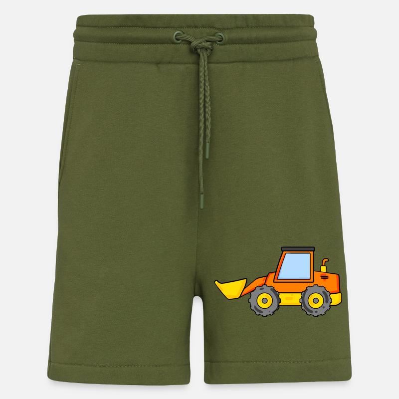 Pelles - Short bio décontracté fabriqué en UE - MOSS GREEN