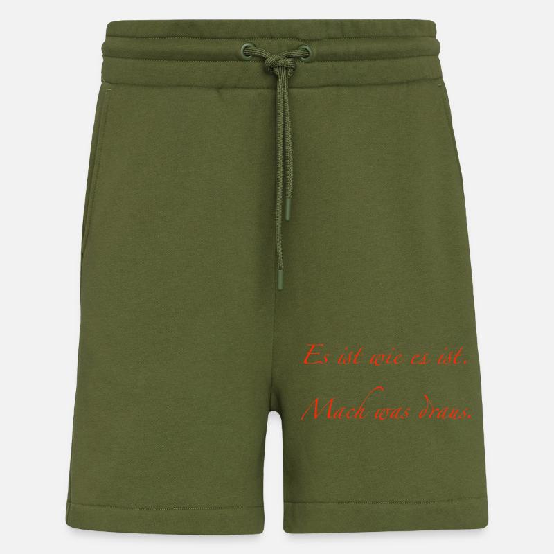 C’est ce que c’est - Short bio décontracté fabriqué en UE - MOSS GREEN