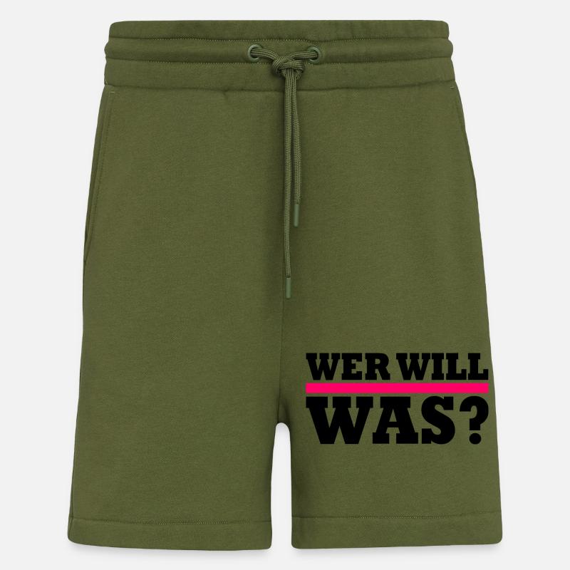 Wer will was - Shorts - made by SPREAD - MOSS GREEN