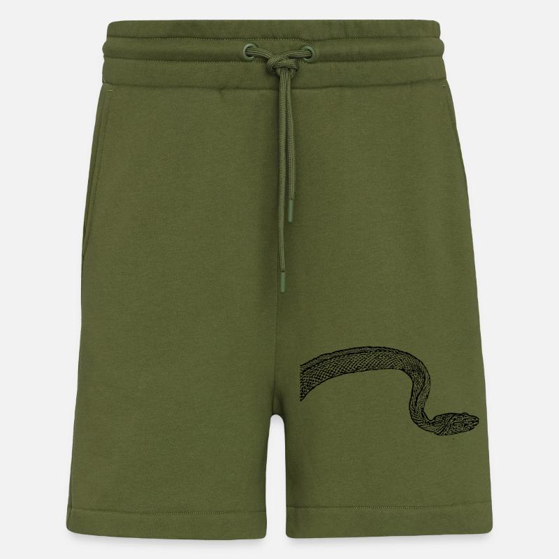 Schlange Schlangen - Shorts - made by SPREAD - MOSS GREEN