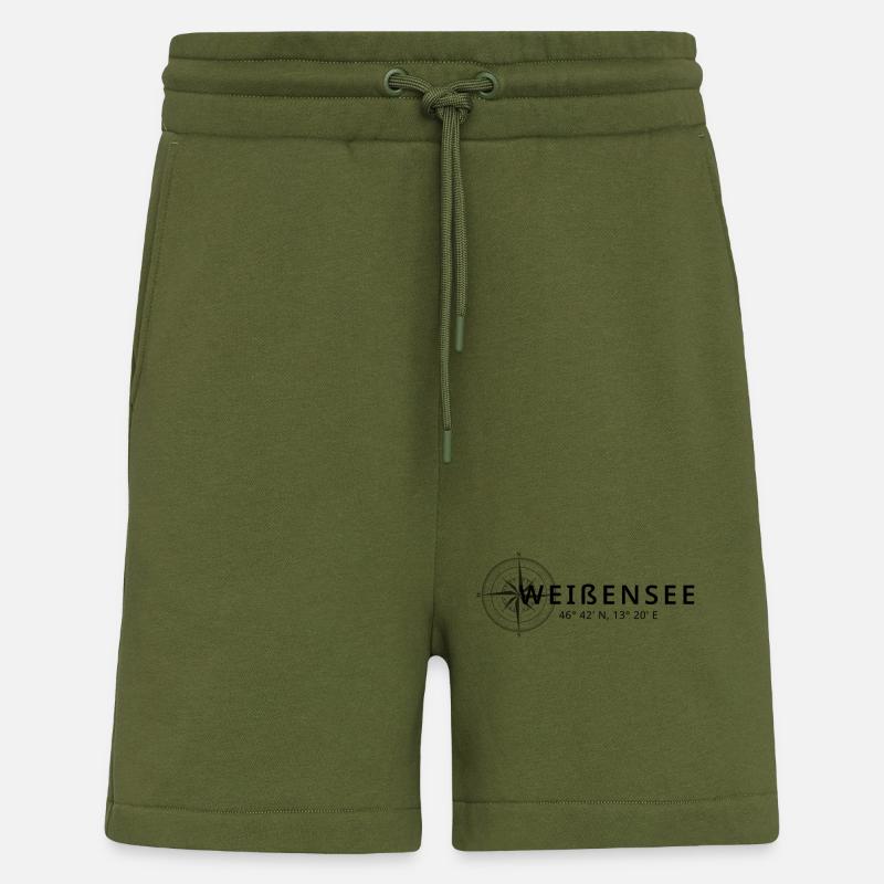 Weißensee Kompass Design - Shorts - made by SPREAD - MOSS GREEN