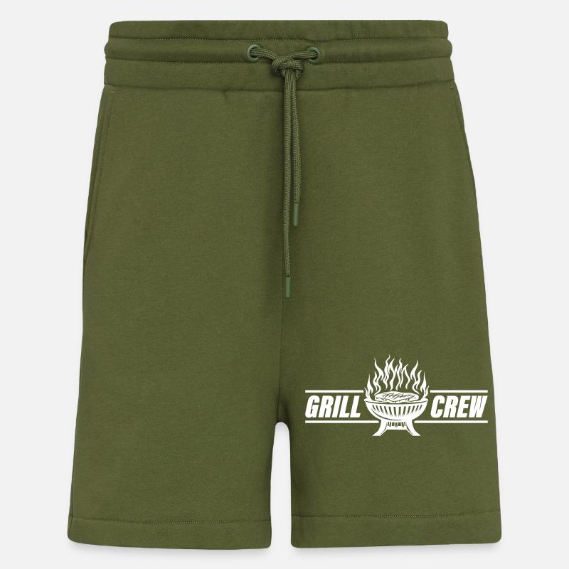 Grill Crew Grilling - Shorts - made by SPREAD - MOSS GREEN