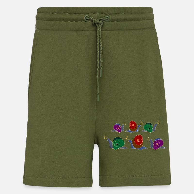 Schnecken - Shorts - made by SPREAD - MOSS GREEN