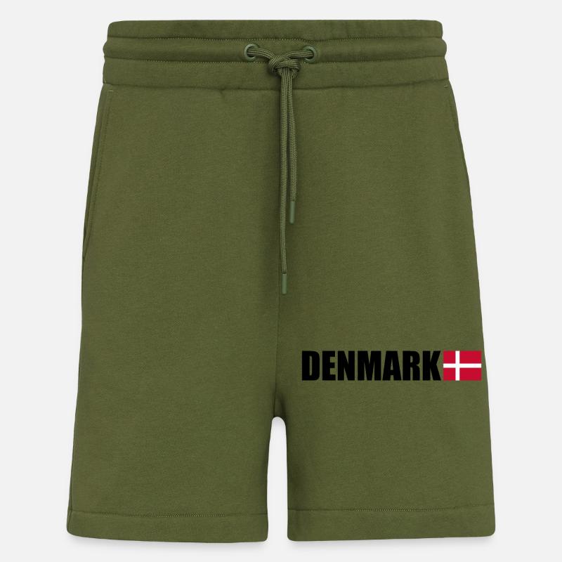 Danemark - Short bio décontracté fabriqué en UE - MOSS GREEN