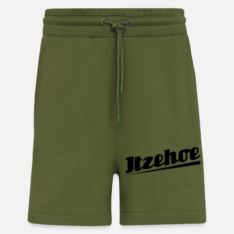 Itzehoe - Textdesign mit Stadtnamen - Shorts - made by SPREAD - MOSS GREEN