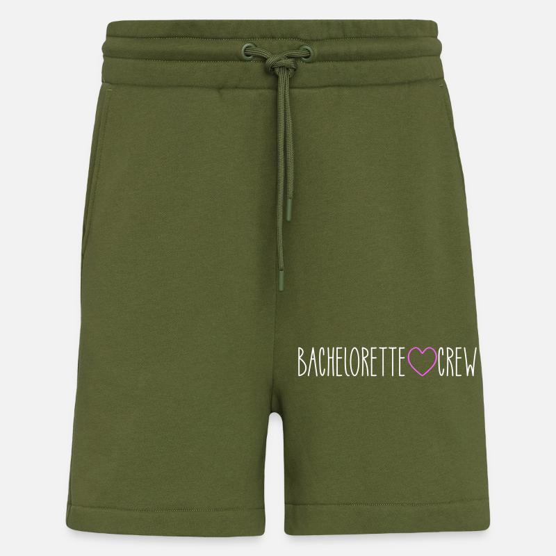Bachelorette Crew Coeur - Short bio décontracté fabriqué en UE - MOSS GREEN
