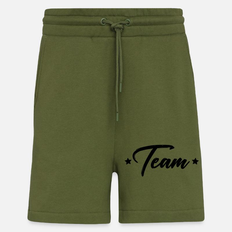 Équipe - Short bio décontracté fabriqué en UE - MOSS GREEN