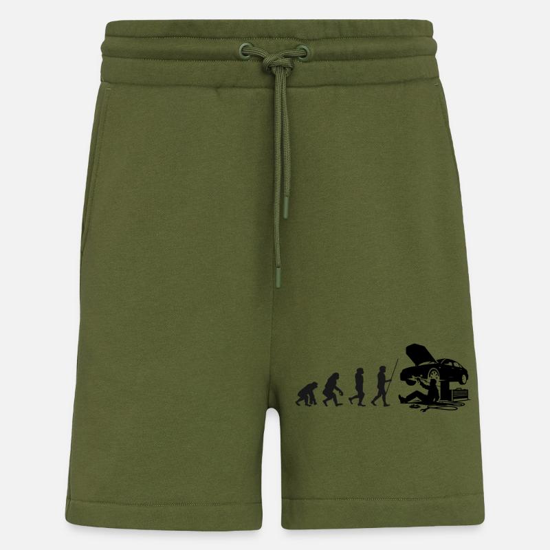Kfz Mechaniker Evolution - Shorts - made by SPREAD - MOSS GREEN