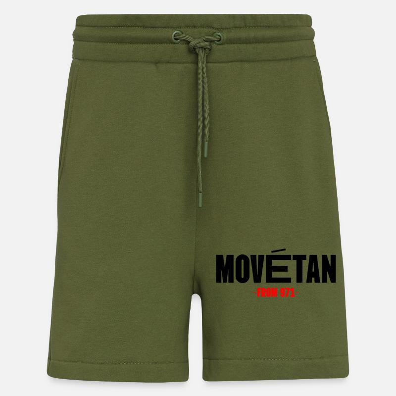 Movétan - Short bio décontracté fabriqué en UE - MOSS GREEN
