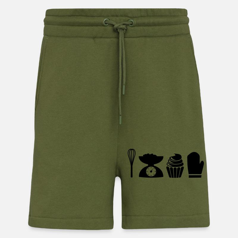iconbaking - Shorts - made by SPREAD - MOSS GREEN