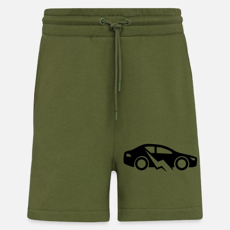 E-Auto Elektroauto - Shorts - made by SPREAD - MOSS GREEN