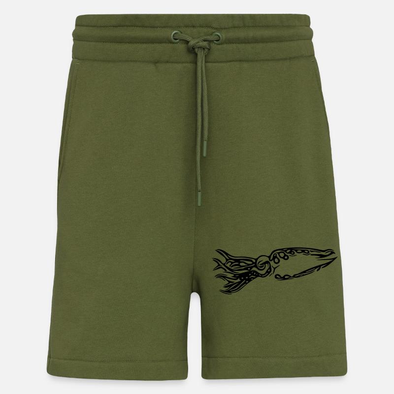 Octopus - Shorts - made by SPREAD - MOSS GREEN