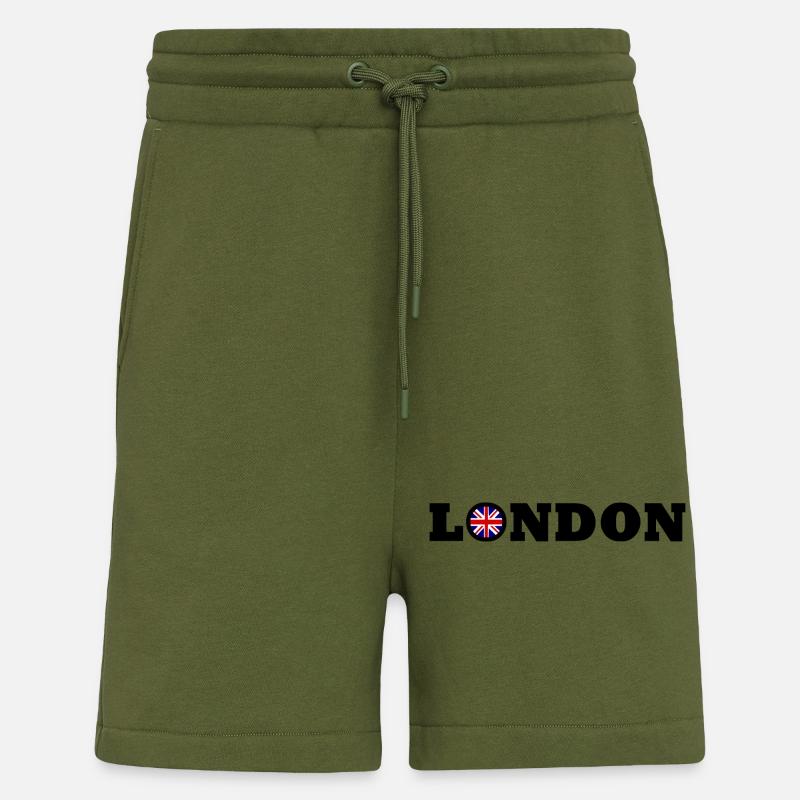 Londres - Short bio décontracté fabriqué en UE - MOSS GREEN