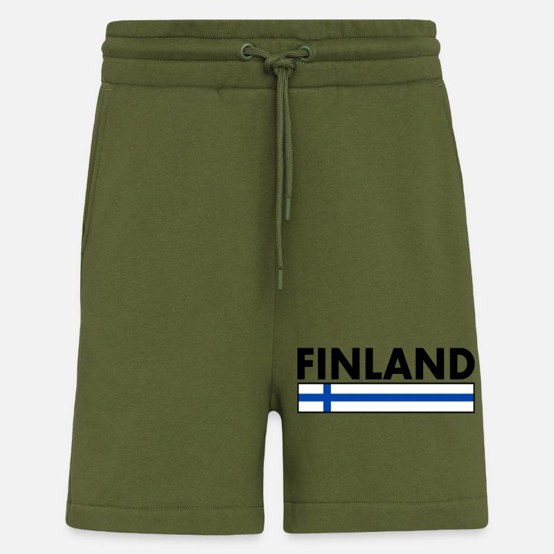FINNLAND - Shorts - made by SPREAD - MOSS GREEN