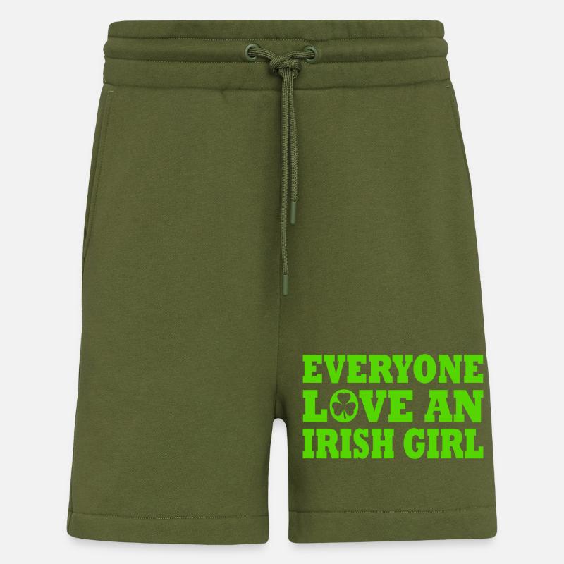 st patricks day - Short bio décontracté fabriqué en UE - MOSS GREEN