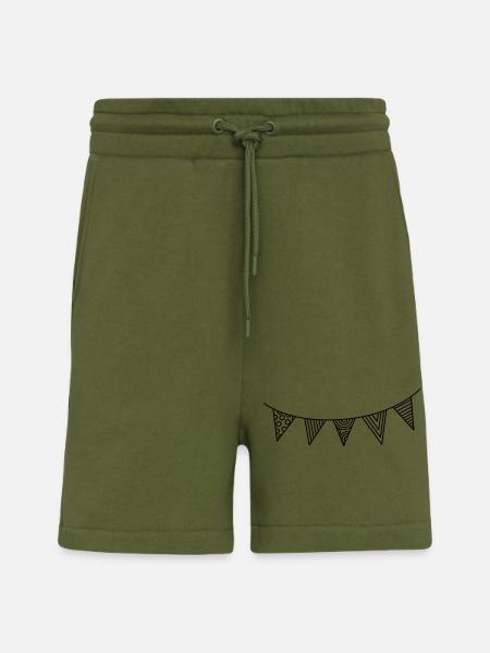 Pennant Chain - Shorts - made by SPREAD - MOSS GREEN