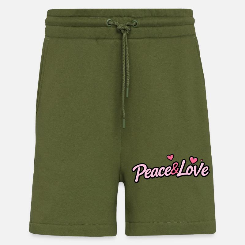 Frieden und Liebe - Shorts - made by SPREAD - MOSS GREEN