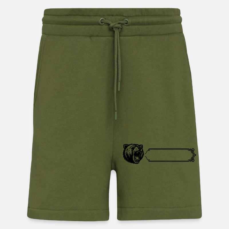 Grizzly - Surname, First Name - Shorts - made by SPREAD - MOSS GREEN