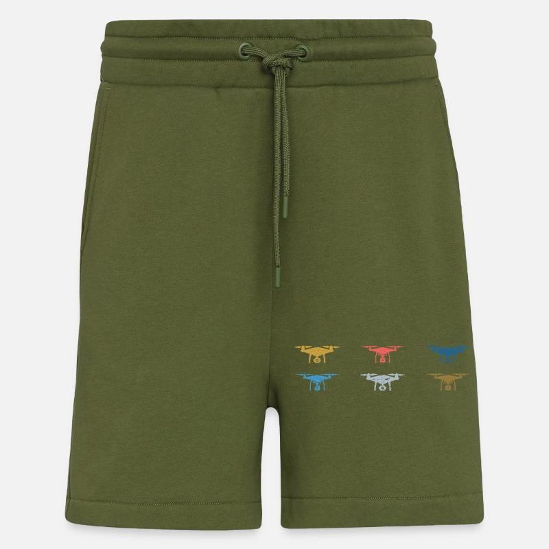 Heartbeat Drone Drones - Shorts - made by SPREAD - MOSS GREEN