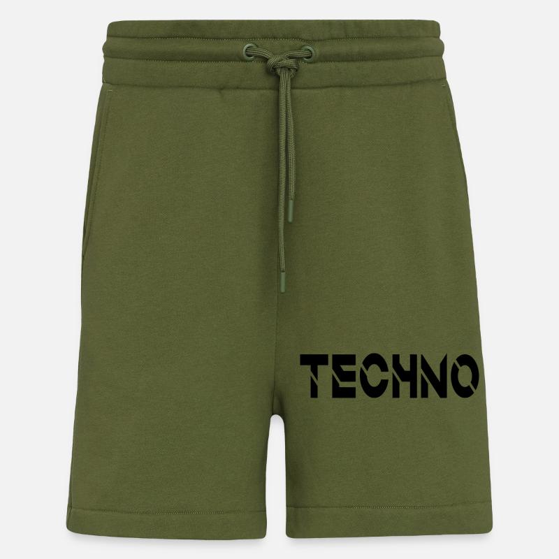 Techno - Short bio décontracté fabriqué en UE - MOSS GREEN
