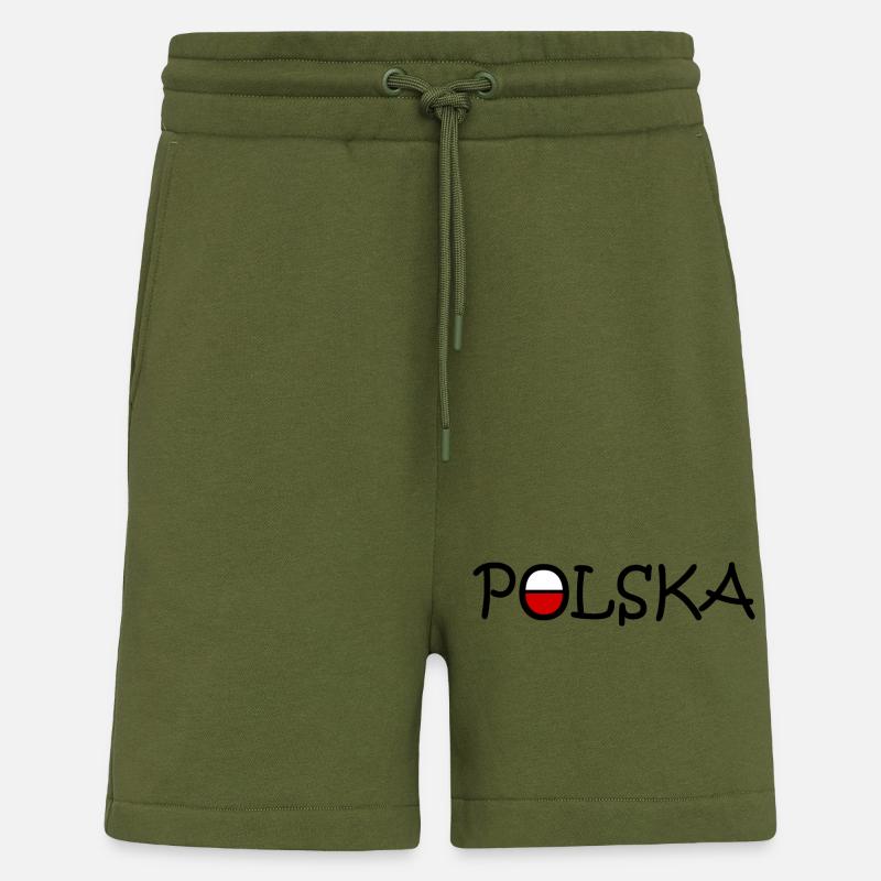 Polska - Polen - Shorts - made by SPREAD - MOSS GREEN