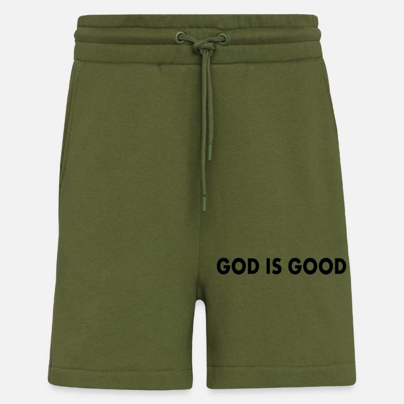 God is good - Shorts - made by SPREAD - MOSS GREEN
