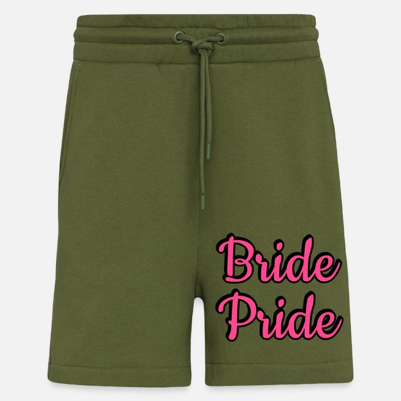 Braut Pride Lesbisches Paar - Shorts - made by SPREAD - MOSS GREEN