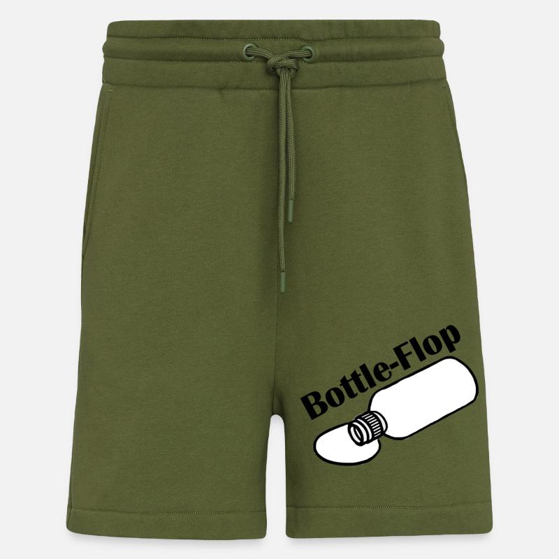 Bottleflop - Bottleflip Parodie Design - Shorts - made by SPREAD - MOSS GREEN