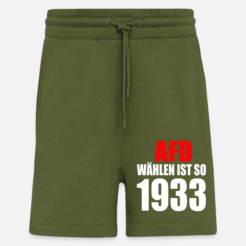 Afd wählen ist so 1933 - Shorts - made by SPREAD - MOSS GREEN