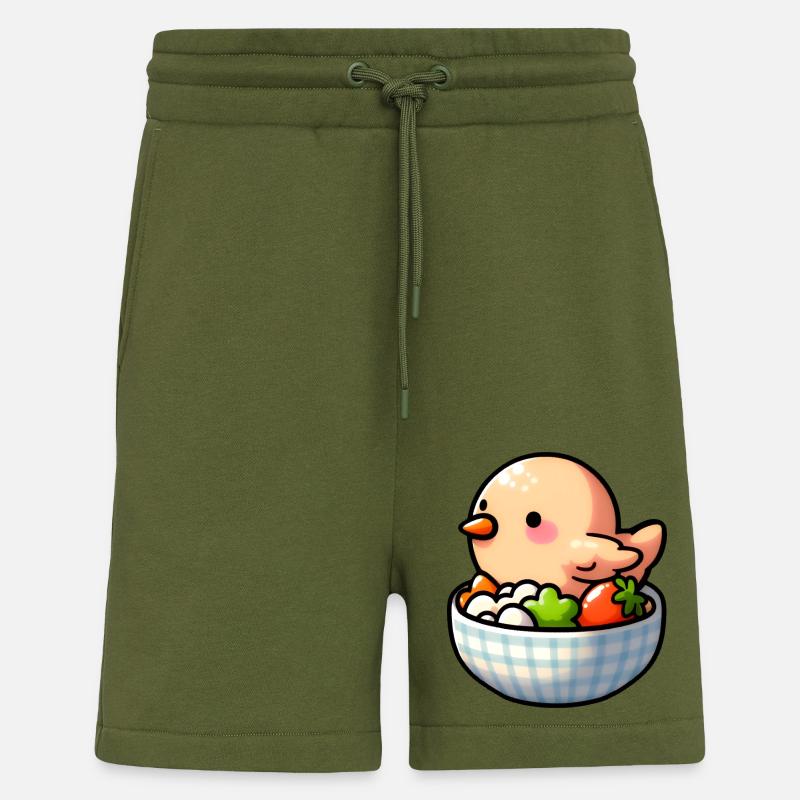 Hühnerfutter - Huhn - Shorts - made by SPREAD - MOSS GREEN