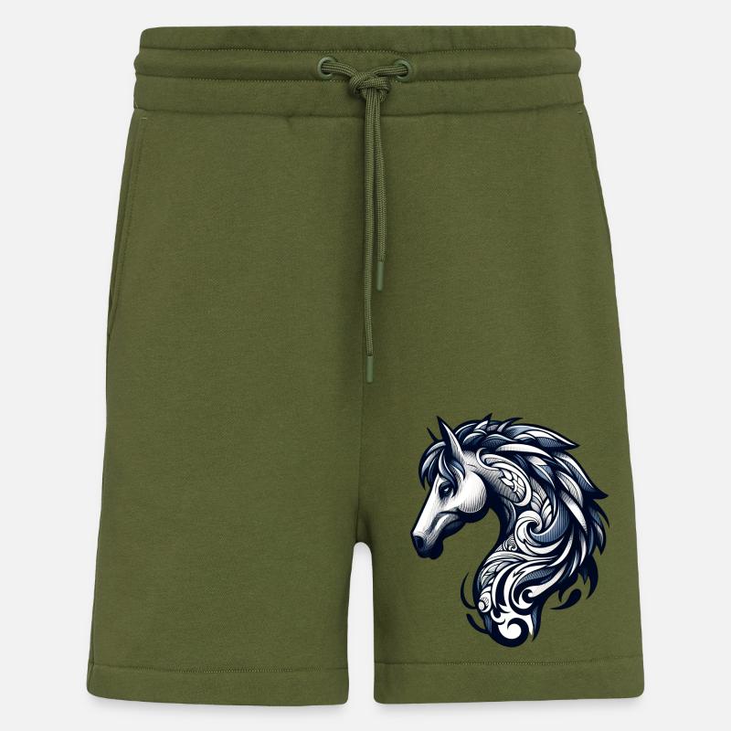 Pony Pferd - Shorts - made by SPREAD - MOSS GREEN