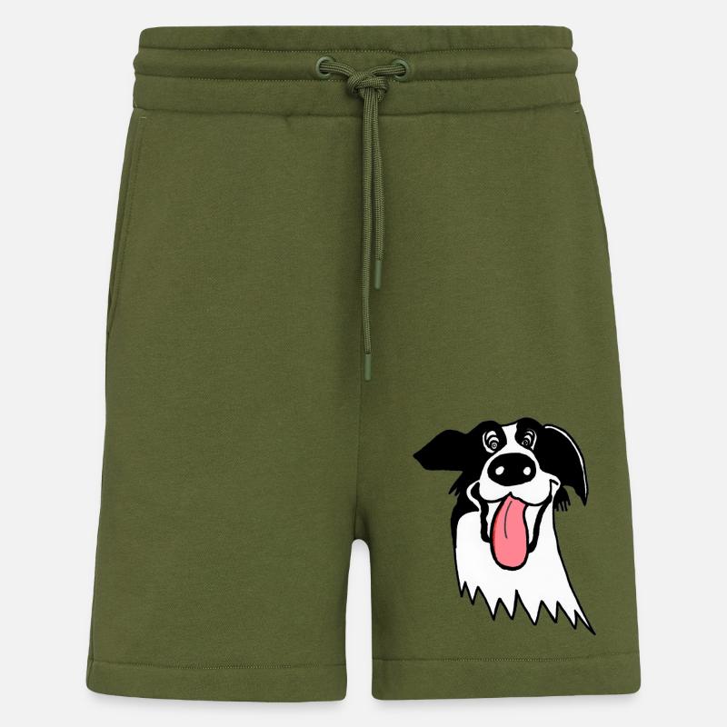 Netter Border Collie - Shorts - made by SPREAD - MOSS GREEN