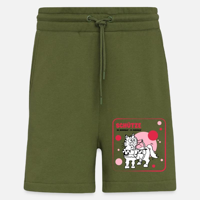 Sternzeichen Schütze - Shorts - made by SPREAD - MOSS GREEN