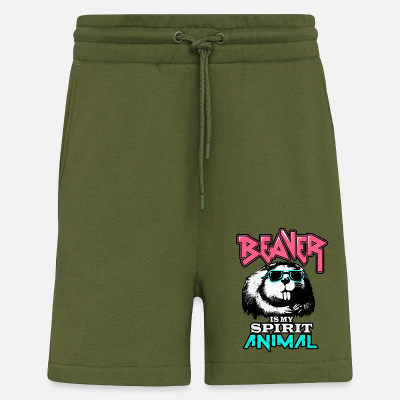 Biber - Shorts - made by SPREAD - MOSS GREEN