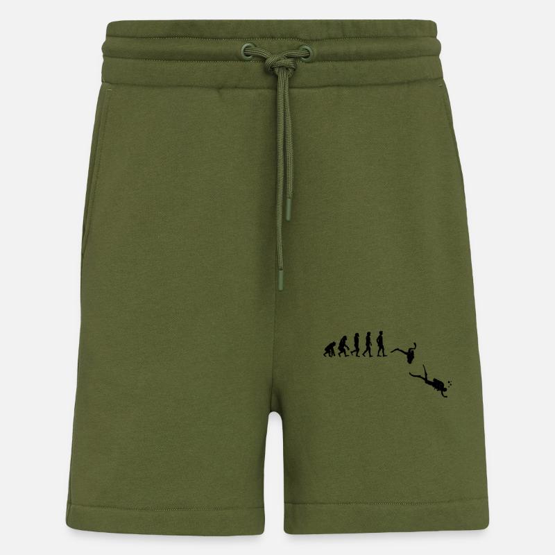 Evolution divers - Shorts - made by SPREAD - MOSS GREEN