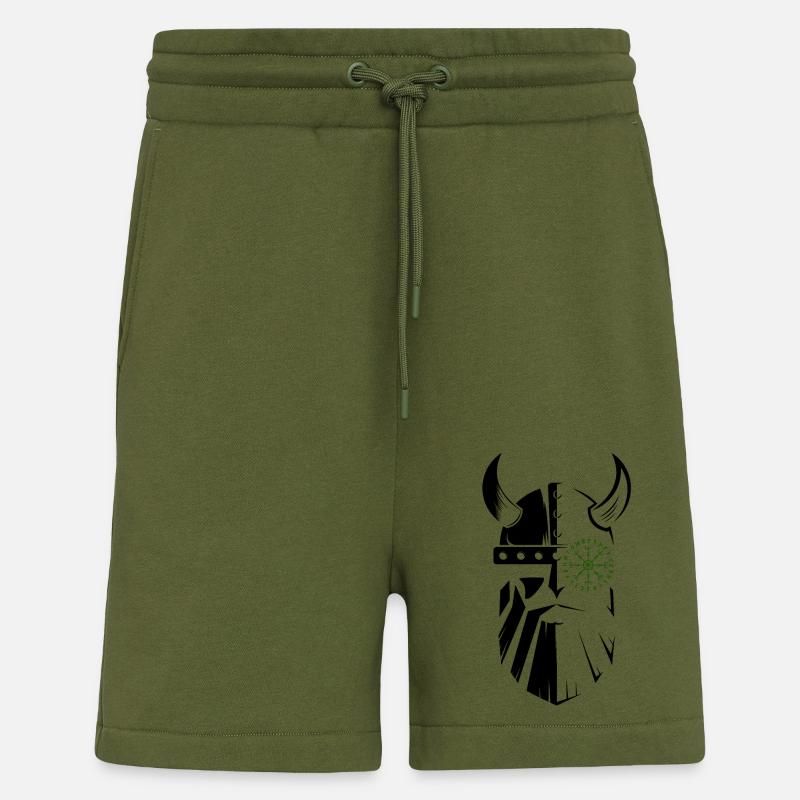 Wikinger Krieger Keltisch Helm - Shorts - made by SPREAD - MOSS GREEN