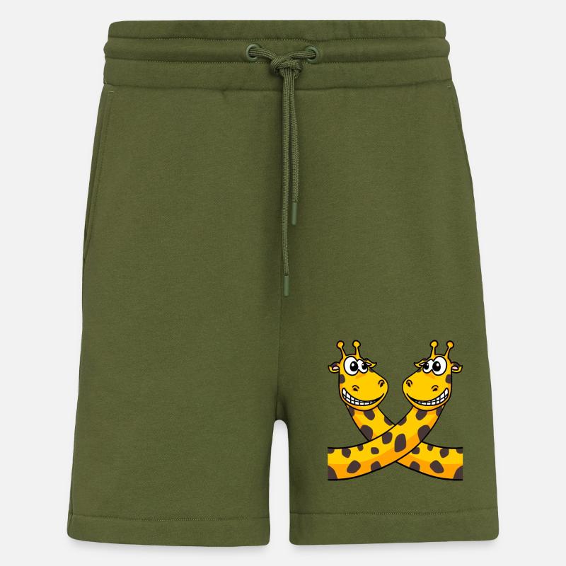 Giraffen Giraffe - Shorts - made by SPREAD - MOSS GREEN